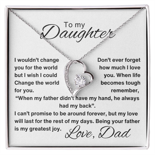 To my Daughter | Forever Love Necklace | Best gift from Dad