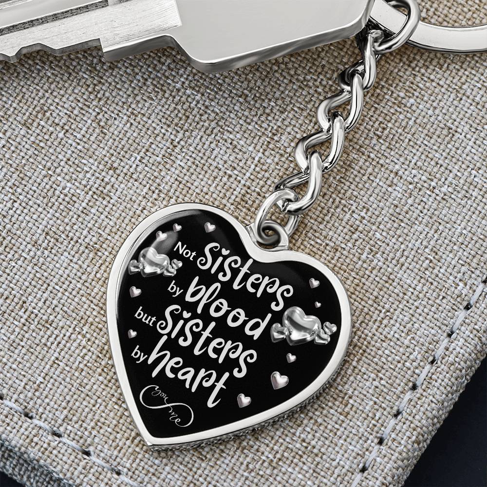 To my Friend-Silver heart keychain