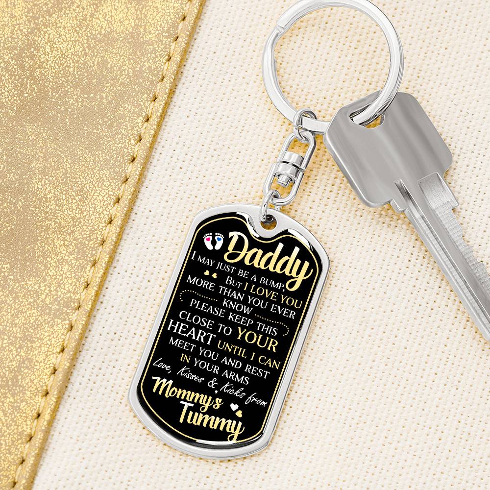 To my Daddy | love you Keychain | from mommy's tummy