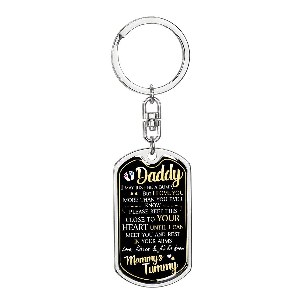 To my Daddy | love you Keychain | from mommy's tummy