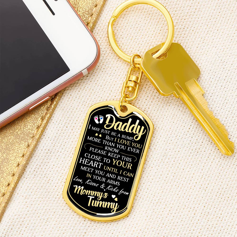 To my Daddy | love you Keychain | from mommy's tummy