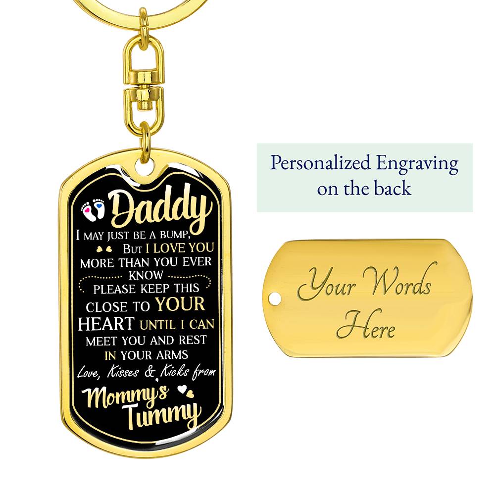 To my Daddy | love you Keychain | from mommy's tummy