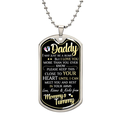 To my Daddy | love you Necklace | from mommy's tummy