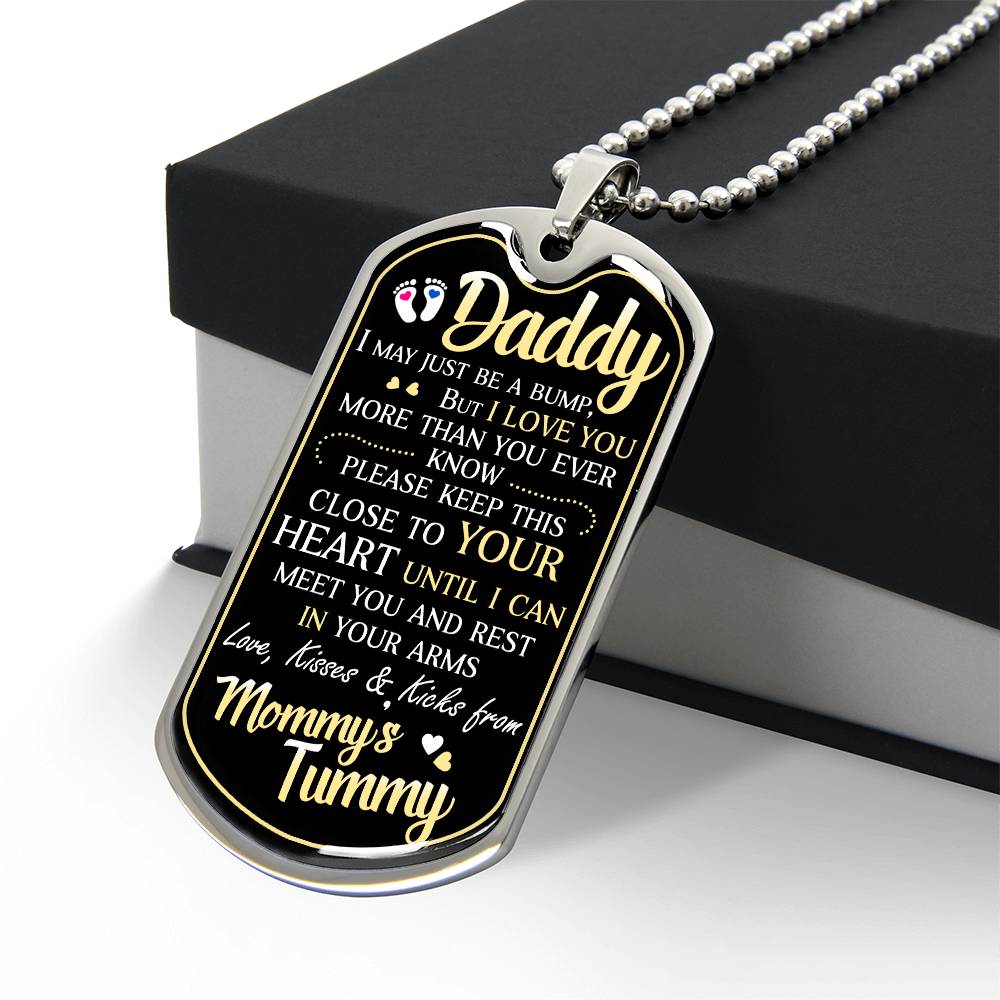 To my Daddy | love you Necklace | from mommy's tummy