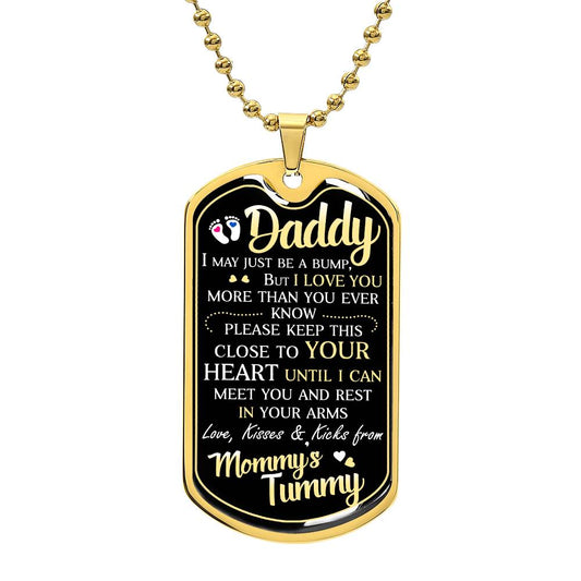 To my Daddy | love you Necklace | from mommy's tummy