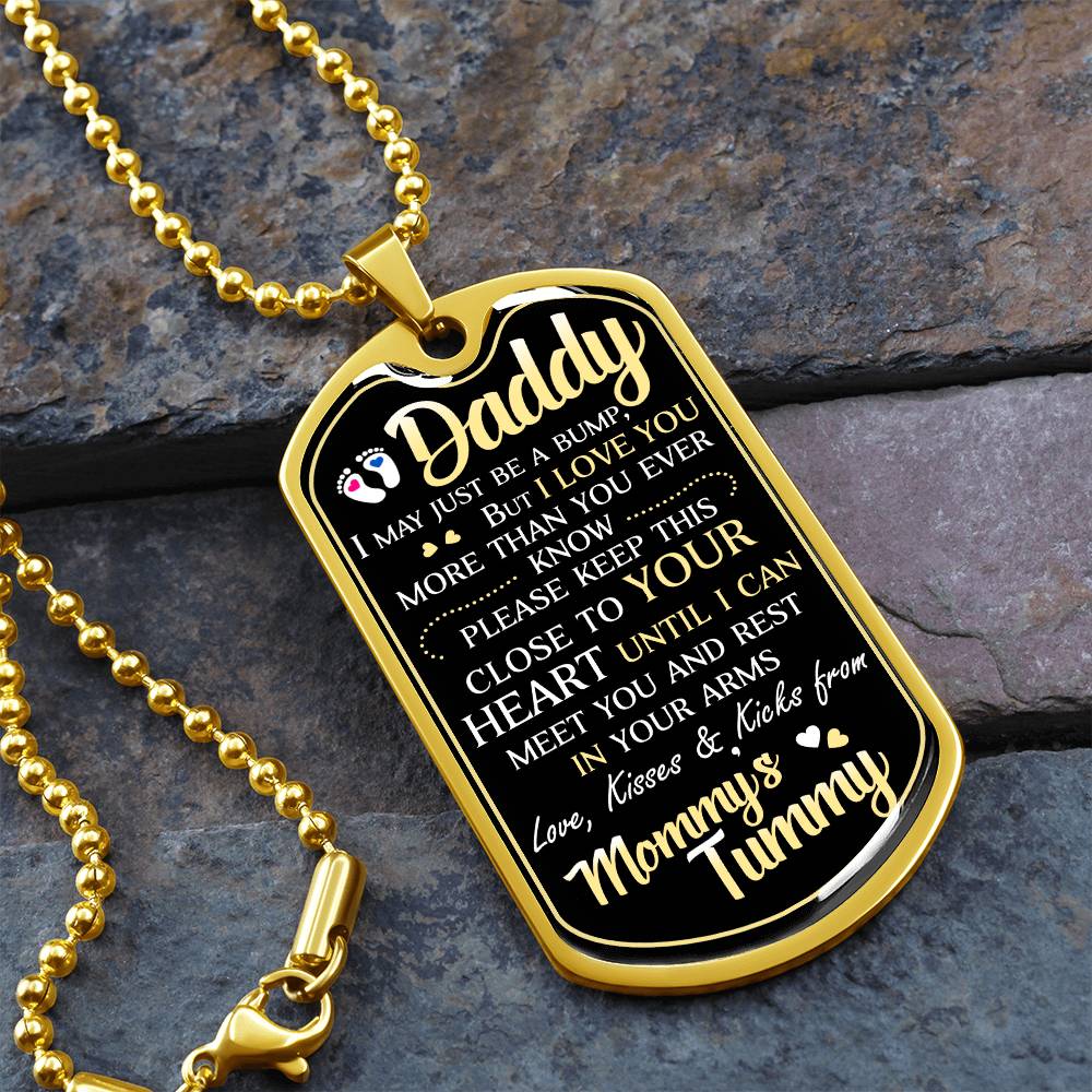 To my Daddy | love you Necklace | from mommy's tummy