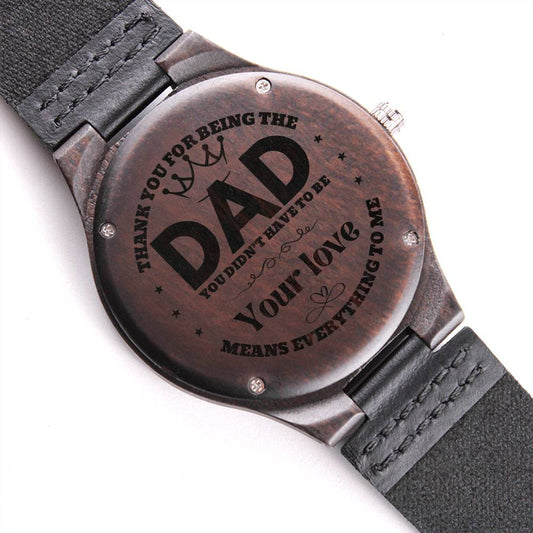 To my Step Dad | Custom Engraved watch | Best gift for step Father