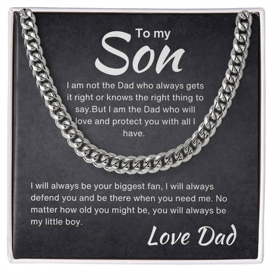 To my Son | Cuban Link Chain | Best gift from Dad