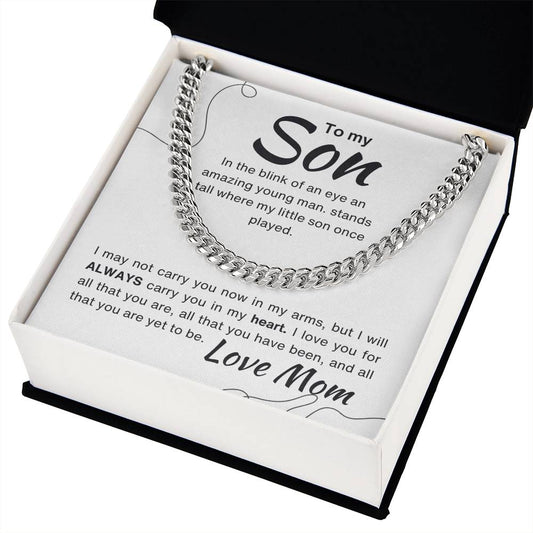 Cuban Link Chain for Son | Perfect Gift from Mom