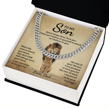 To my Son | Cuban Link Chain | Dad