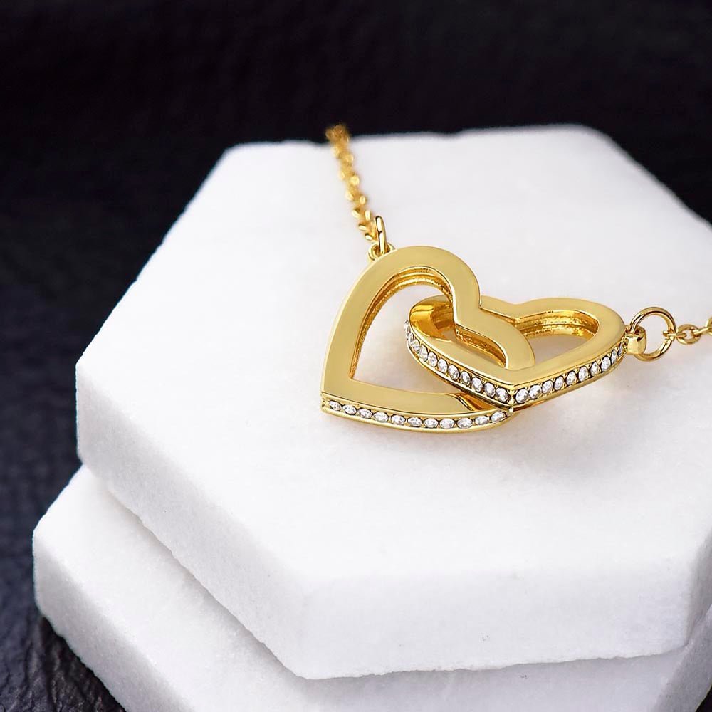 Interlocking Hearts Necklace | To my daughter