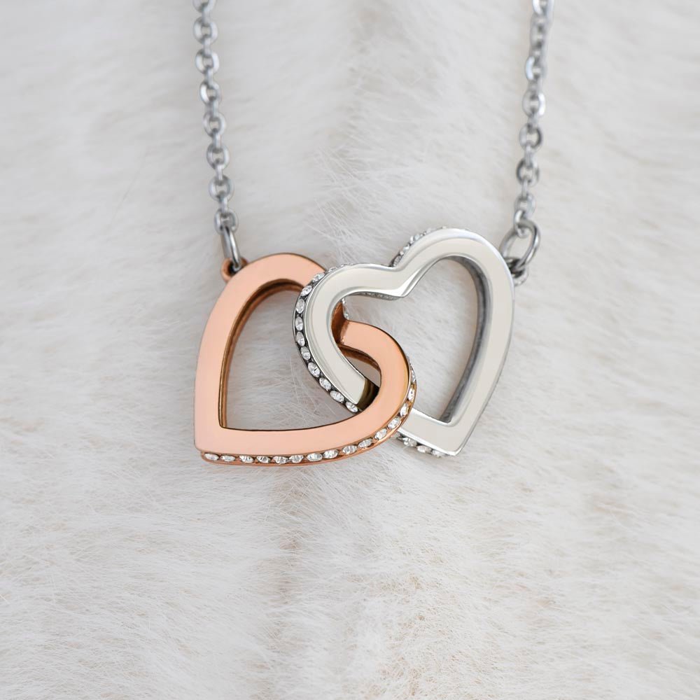 Interlocking Hearts Necklace | To my daughter