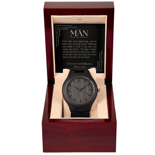 To my Man-Wooden Watch