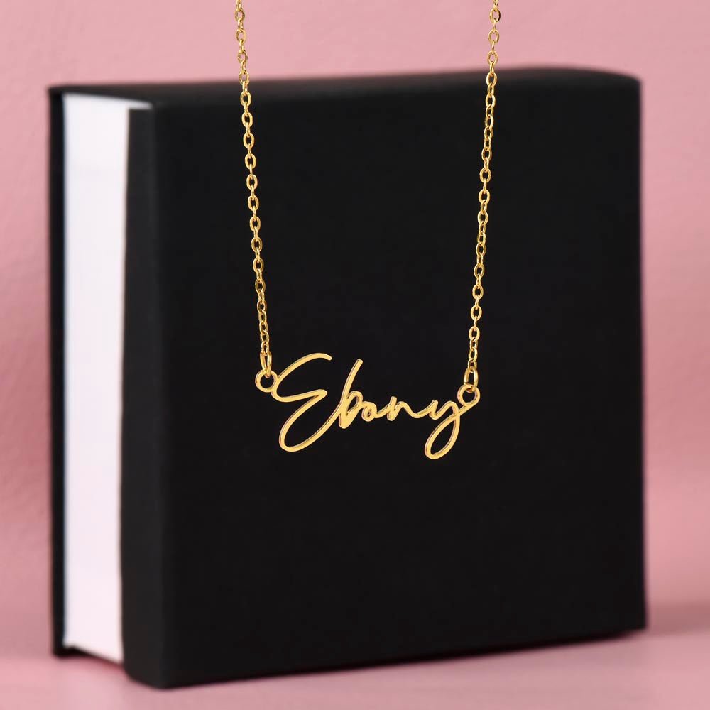 Signature Name Necklace for Woman