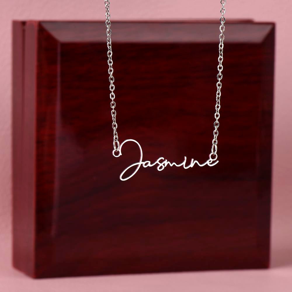 Signature Name Necklace for Woman