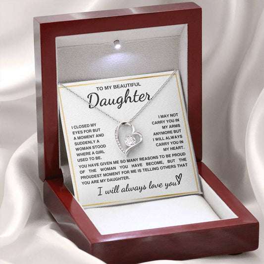 To my Daughter | Forever Love Necklace Set | Proud Parents