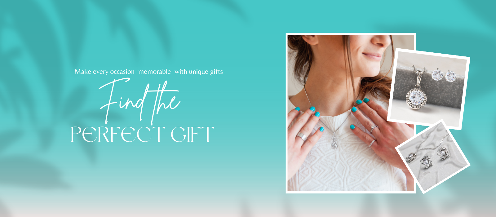 Website banner featuring three popular jewlery in nexgift store